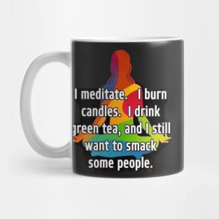 I Meditate, I drink Tea Mug